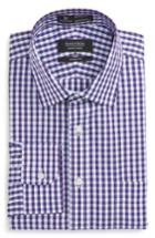 Men's Nordstrom Men's Shop Smartcare(tm) Classic Fit Check Dress Shirt 33 - Purple