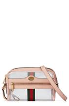 Gucci Mini Ophidia Transparent Convertible Bag - Pink