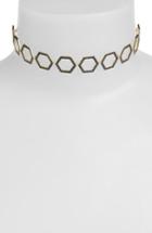 Women's Sterling Forever Geo Dax Charm Choker