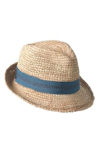 Women's Lola Hats Tarboush Azure Raffia Hat - Beige