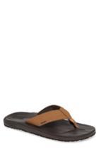 Men's Reef Contoured Cushion Flip Flop M - Brown