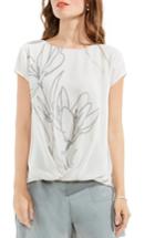 Women's Vince Camuto Fluent Cluster Blouse - Grey