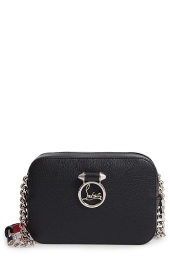 Christian Louboutin Mini Rubylou Calfskin Leather Crossbody Bag - Black