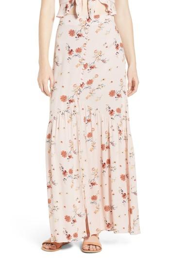 Women's Lost + Wander Rosa Floral Maxi Skirt - Pink