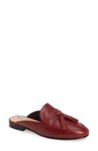 Women's Sam Edelman Paris Backless Tassel Loafer .5 M - Red