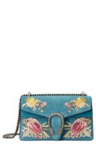 Gucci Small Dionysus Embroidered Suede Shoulder Bag -