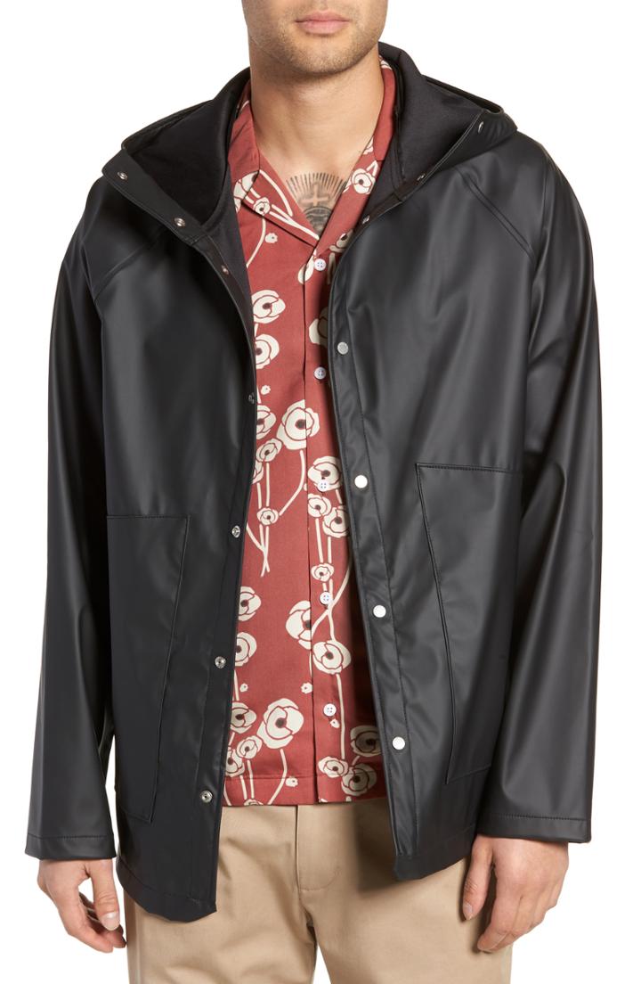 Men's Herschel Supply Co. Classic Hooded Rain Jacket - Black