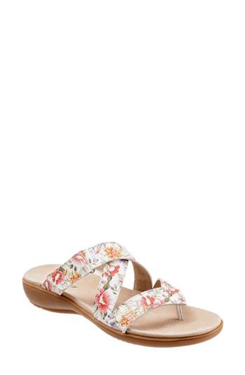 Women's Trotters Komet Thong Sandal W - White