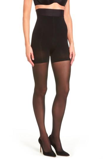 Women's Donna Karan High Waist Control Top Pantyhose - Black