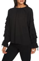 Women's 1.state Tiered Sleeve Top - Black