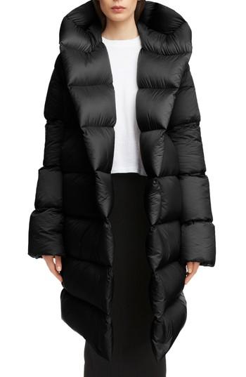 Women's Rick Owens Down Fill Puffer Coat Us / 40 It - Black