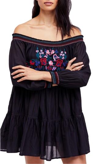 Women's Free People Sunbeams Minidress - Black