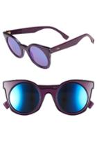 Women's Fendi 48mm Cat Eye Sunglasses - Violet