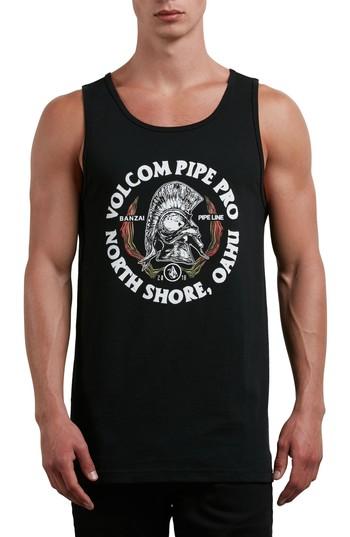 Men's Volcom Pipe Pro Seal Graphic Tank, Size - Black