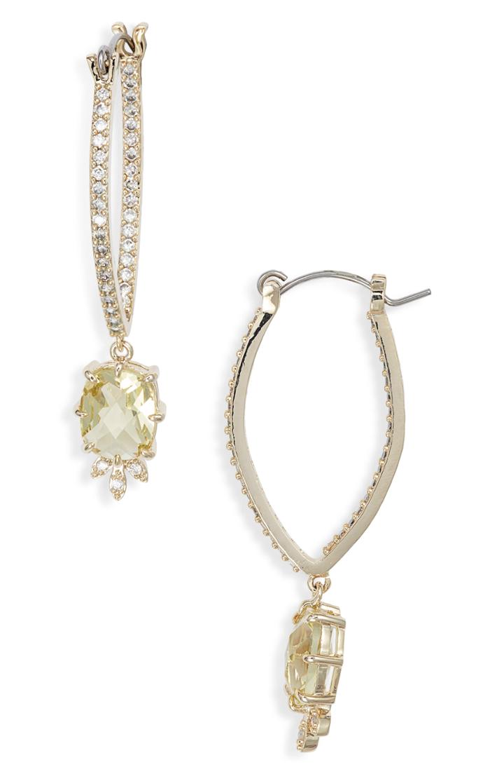 Women's Jenny Packham Elongated Hoop Earrings