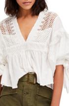 Women's Free People Drive You Mad Blouse - Ivory