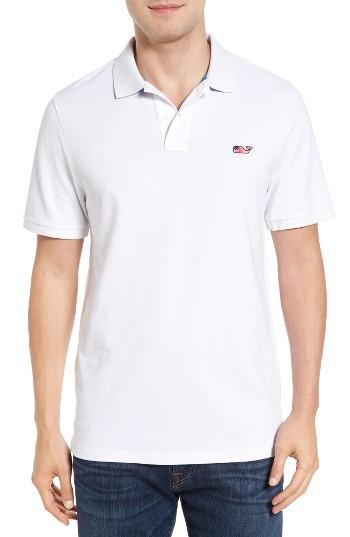 Men's Vineyard Vines Flag Whale Polo