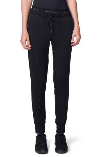 Women's Koral Station French Terry Pants - Black