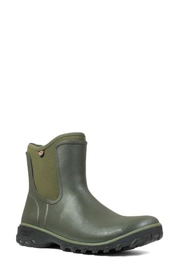 Women's Bogs Sauvie Waterproof Chelsea Boot M - Green