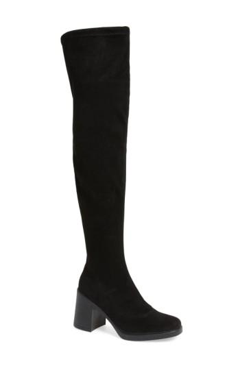 Women's Topshop Capri Over The Knee Boot .5us / 38eu - Black
