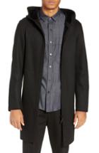 Men's Riverstone Slim Fit Water Resistant Hooded Jacket - Black