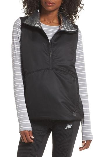 Women's New Balance Radiant Heat Half Zip Vest - Black