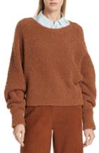 Women's Vince Teddy Crop Sweater - Brown