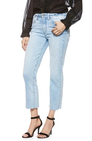 Women's Paige Hoxton High Waist Crop Straight Leg Jeans