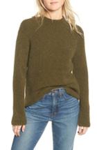 Women's Madewell Northfield Mock Neck Sweater, Size - Green
