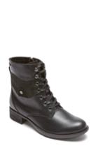 Women's Rockport Copley Waterproof Combat Boot M - Black