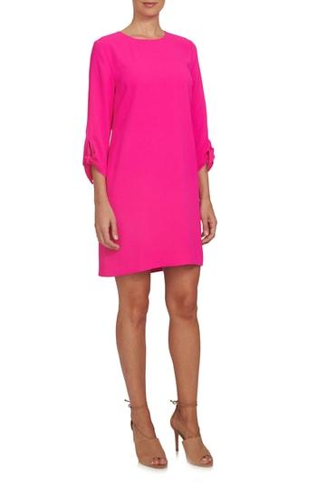 Women's Cece Tie Sleeve Shift Dress - Burgundy