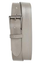 Men's Ted Baker London Brambel Leather Belt - Grey