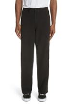 Men's Our Legacy Linen & Cotton Army Pants Eu - Black