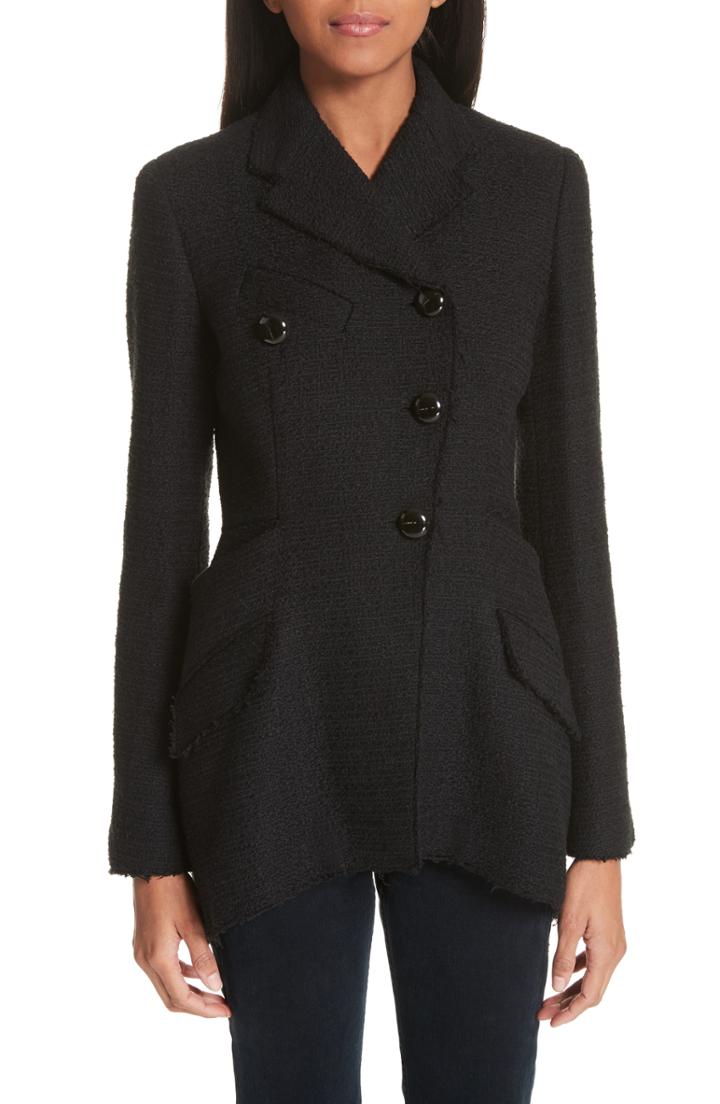 Women's Proenza Schouler Asymmetrical Placket Tweed Jacket