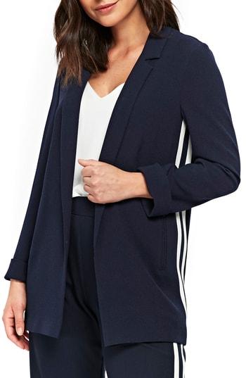 Women's Wallis Athleisure Double Stripe Jacket Us / 8 Uk - Blue