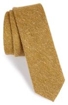 Men's The Tie Bar Zigzag Silk Tie, Size - Yellow