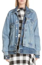 Women's Monse Double Layered Denim Jacket - Blue