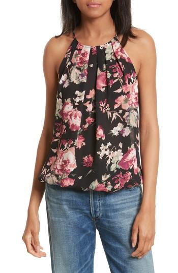 Women's Joie Anatase C Floral Print Sleeveless Silk Top