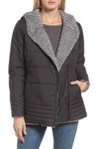 Women's The North Face Reversible Mossbud Swirl Water Repellent Parka - Black
