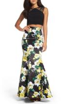 Women's Xscape Two-piece Gown - Black