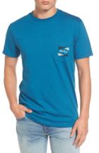 Men's Rvca Nation 2 Graphic Pocket T-shirt, Size - Blue
