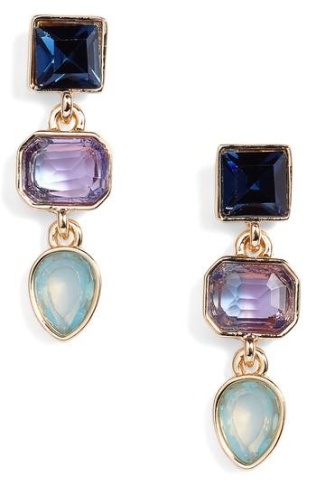 Women's Halogen Triple Stone Drop Earrings