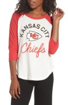 Women's Junk Food Nfl Kansas City Chiefs Raglan Tee, Size - White