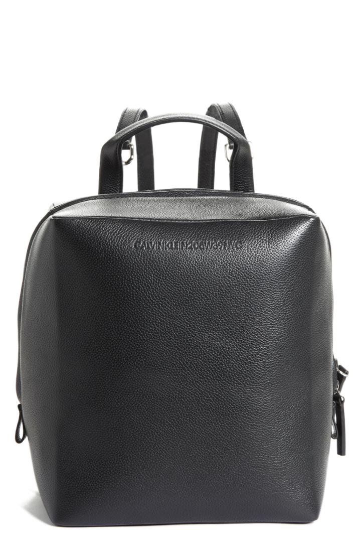Calvin Klein 205w39nyc Cube Leather Backpack -