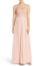 Women's Adrianna Papell Embellished Bodice Chiffon Gown