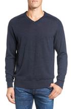 Men's Rodd & Gunn 'burwood Bay' Wool V-neck Sweater - Blue