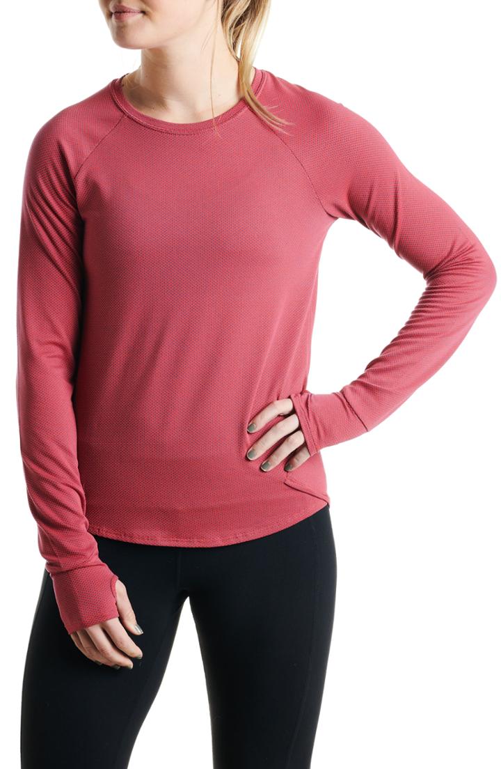 Women's Treasure & Bond Colorblock Cotton Blend Raglan Top - Grey