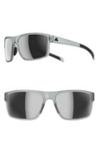 Women's Adidas Whipstart 61mm Mirrored Sunglasses - Matte Granite/ Chrome
