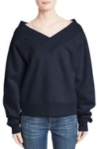 Women's Burberry Falacho V-neck Sweatshirt - Blue