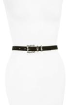 Women's Lodis Hematite Buckle Velvet Belt